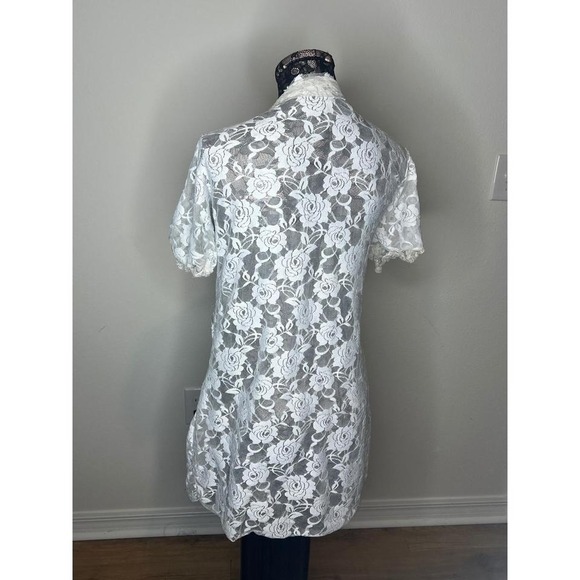 Vintage Floral Lace Cardigan Size S-L - Picture 3 of 5